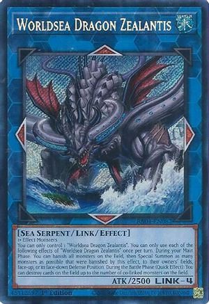 Worldsea Dragon Zealantis (Secret Rare) (RA04-EN082) - Quarter Century Stampede 1st Edition