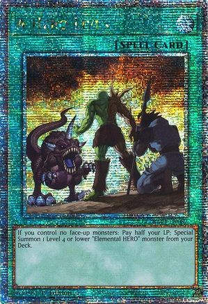 A Hero Lives (Quarter Century Secret Rare) (RA04-EN087) - Quarter Century Stampede 1st Edition