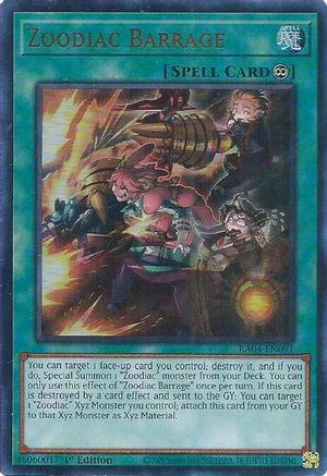 Zoodiac Barrage (UR) (RA04-EN091) - Quarter Century Stampede 1st Edition