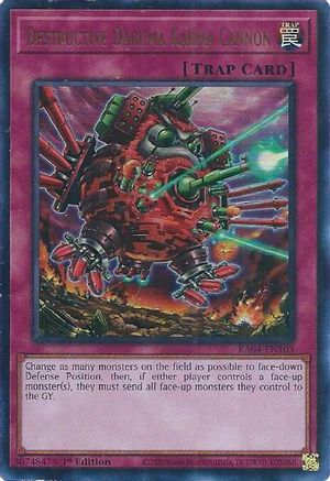 Destructive Daruma Karma Cannon (UR) (RA04-EN103) - Quarter Century Stampede 1st Edition