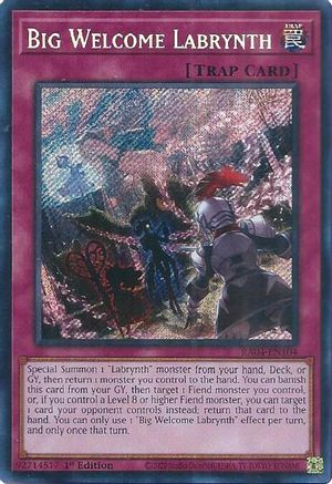 Big Welcome Labrynth (Secret Rare) (RA04-EN104) - Quarter Century Stampede 1st Edition