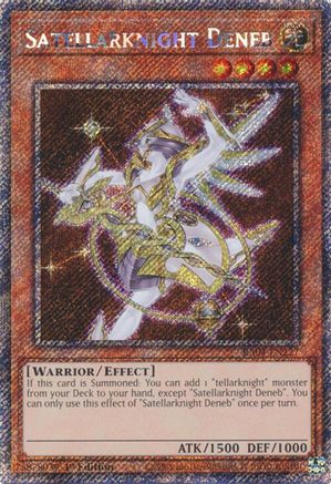 Satellarknight Deneb (Platinum Secret Rare) (RA04-EN227) - Quarter Century Stampede 1st Edition