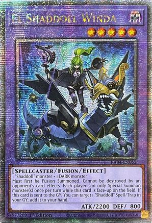 El Shaddoll Winda (Quarter Century Secret Rare) (RA04-EN052) - Quarter Century Stampede