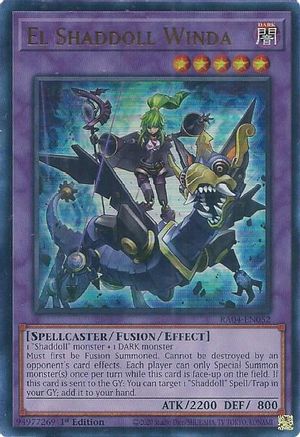El Shaddoll Winda (UR) (RA04-EN052) - Quarter Century Stampede 1st Edition