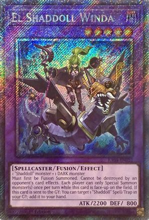 El Shaddoll Winda (Platinum Secret Rare) (RA04-EN052) - Quarter Century Stampede 1st Edition