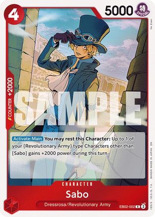 Sabo (EB02-002) - Extra Booster: Anime 25th Collection