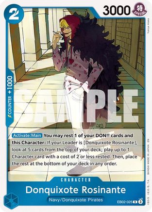 Donquixote Rosinante (EB02-025) - Extra Booster: Anime 25th Collection
