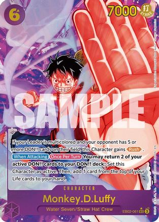 Monkey.D.Luffy (061) (Alternate Art) (EB02-061) - Extra Booster: Anime 25th Collection