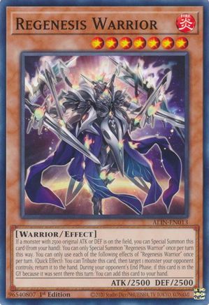 Regenesis Warrior (ALIN-EN013) - Alliance Insight 1st Edition