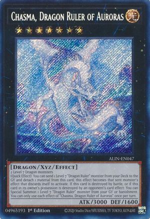 Chasma, Dragon Ruler of Auroras (ALIN-EN047) - Alliance Insight 1st Edition