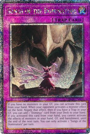 Songs of the Dominators (Quarter Century Secret Rare) (ALIN-EN078) - Alliance Insight 1st Edition