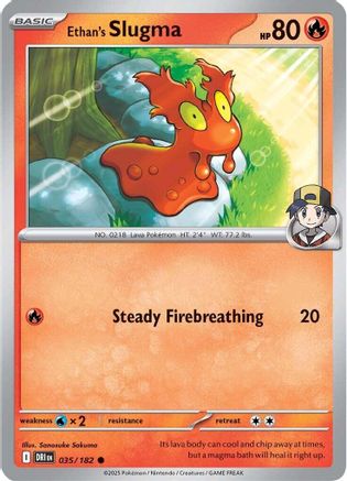 Ethan's Slugma 35 - SV10 Destined Rivals Reverse Holofoil