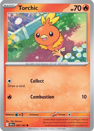 Torchic 40 - SV10 Destined Rivals Reverse Holofoil