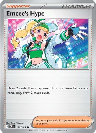 Emcee's Hype - 163/182 163 - SV10 Destined Rivals Reverse Holofoil