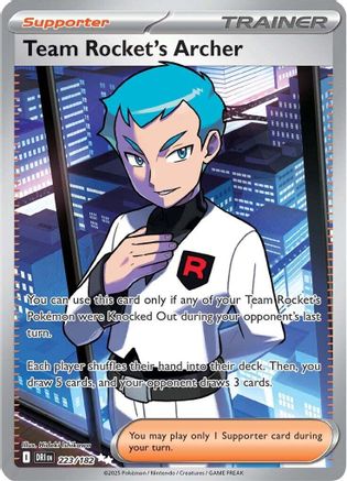 Team Rocket's Archer - 223/182 223 - SV10 Destined Rivals Holofoil