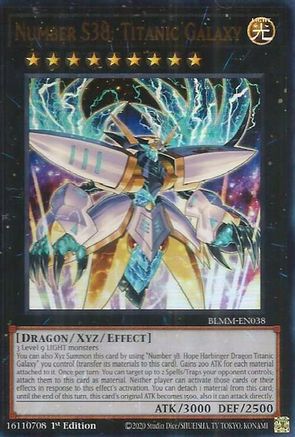 Number S38: Titanic Galaxy (BLMM-EN038) - Battles of Legend: Monster Mayhem 1st Edition