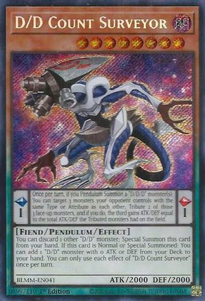 D/D Count Surveyor (BLMM-EN041) - Battles of Legend: Monster Mayhem 1st Edition