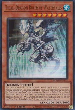 Tidal, Dragon Ruler of Waterfalls (BLMM-EN118) - Battles of Legend: Monster Mayhem 1st Edition
