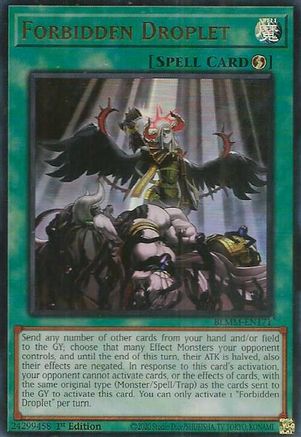 Forbidden Droplet (BLMM-EN171) - Battles of Legend: Monster Mayhem 1st Edition