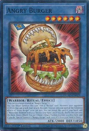 Angry Burger - DUAD-EN029 - Duelist's Advance 1st Edition