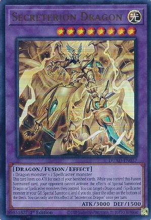 Secreterion Dragon (DUAD-EN037) - Duelist's Advance 1st Edition