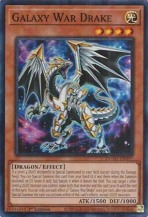 Galaxy War Drake (DUAD-EN097) - Duelist's Advance 1st Edition