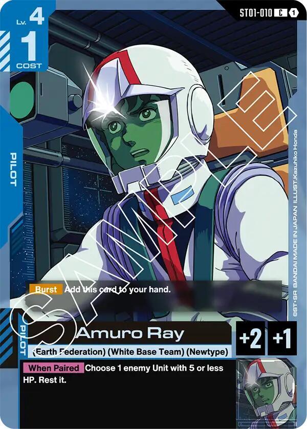 Amuro Ray - Starter Deck 01: Heroic Beginnings (ST01)