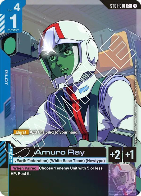 Amuro Ray (C+) - Starter Deck 01: Heroic Beginnings (ST01)