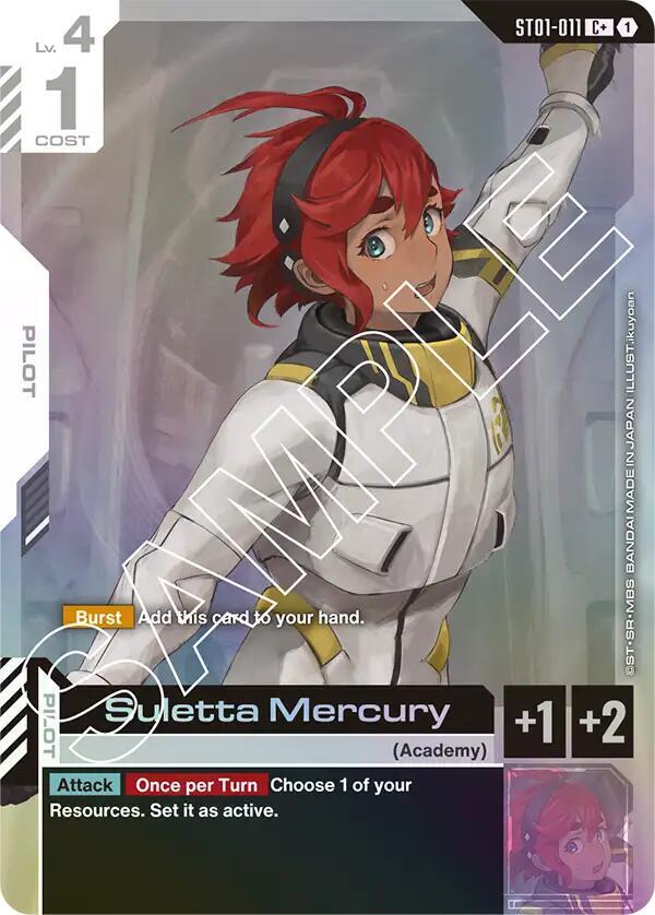 Suletta Mercury (C+) - Starter Deck 01: Heroic Beginnings (ST01)