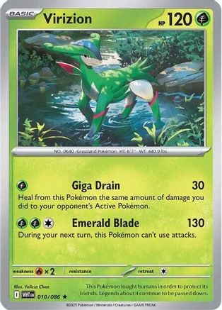 Virizion 10 - SV White Flare Reverse Holofoil