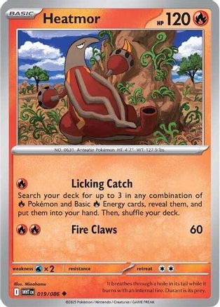 Heatmor 19 - SV White Flare Reverse Holofoil