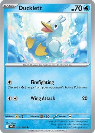 Ducklett 25 - SV White Flare Reverse Holofoil