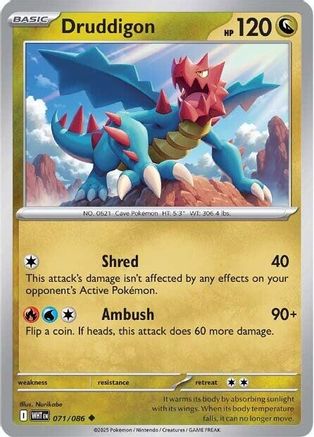 Druddigon 71 - SV White Flare Reverse Holofoil