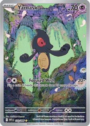 Yamask - 122/086 122 - SV White Flare Holofoil