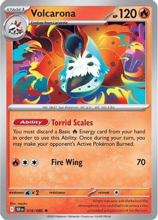 Volcarona 16 - SV Black Bolt Holofoil