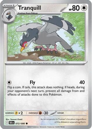 Tranquill 72 - SV Black Bolt Reverse Holofoil