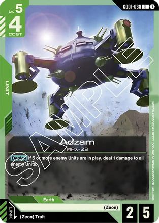 Adzam - GD01-038 - Newtype Rising
