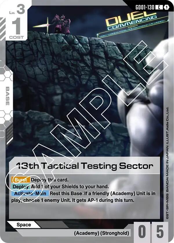 13th Tactical Testing Sector - Newtype Rising (GD01)