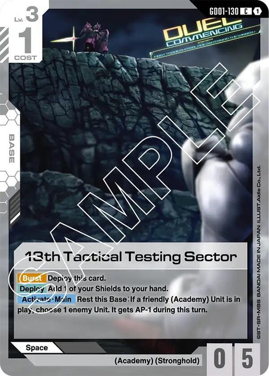 13th Tactical Testing Sector - Newtype Rising (GD01)