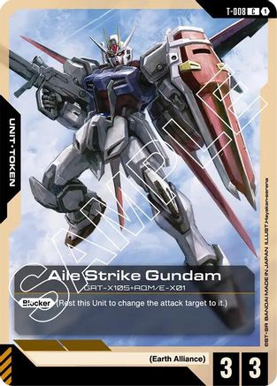 Aile Strike Gundam Token - T-008 - Starter Deck 04 SEED Strike