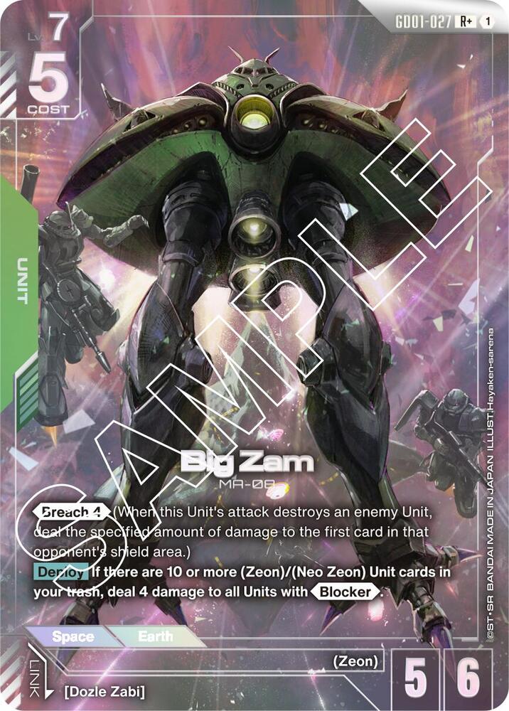 Big Zam (R+) - Newtype Rising (GD01)