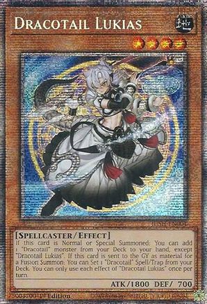 Dracotail Lukias (Starlight Rare) (JUSH-EN001) - Justice Hunters 1st Edition