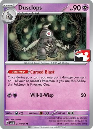 Dusclops - 019/064 - Prize Pack Series Cards