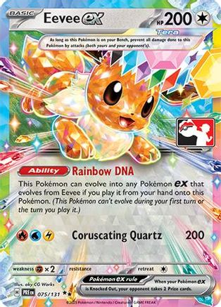 Eevee EX - 075/131 - Prize Pack Series Cards Holofoil