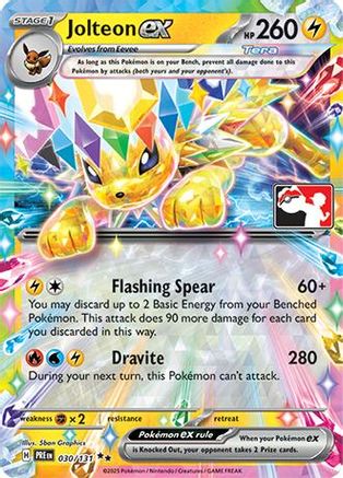 Jolteon EX - 030/131 - Prize Pack Series Cards Holofoil