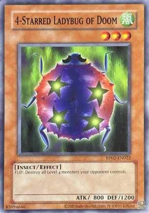 4-Starred Ladybug of Doom - RP02-EN022 - Retro Pack 2 (2020 Date Reprint) Unlimited