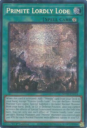 Primite Lordly Lode (MP25-EN114) - 2025 Mega-Pack 1st Edition
