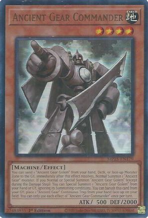 Ancient Gear Commander - MP25-EN179 - 2025 Mega-Pack 1st Edition