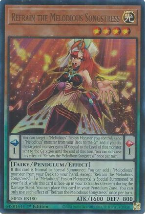 Refrain the Melodious Songstress - MP25-EN180 - 2025 Mega-Pack 1st Edition