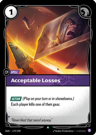 Acceptable Losses - 179/298 - Origins Foil